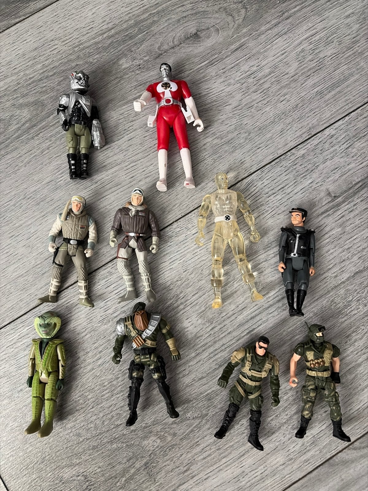 10 Vintage Actiefiguren: Power Rangers, Star Wars, X-Men, GI, Ophalen of Verzenden, Gebruikt