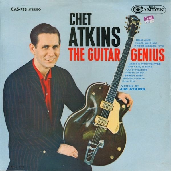 Chet Atkins  The Guitar Genius  lp, LP, Gebruikt, Ophalen of Verzenden, Beschermende buitenhoes
