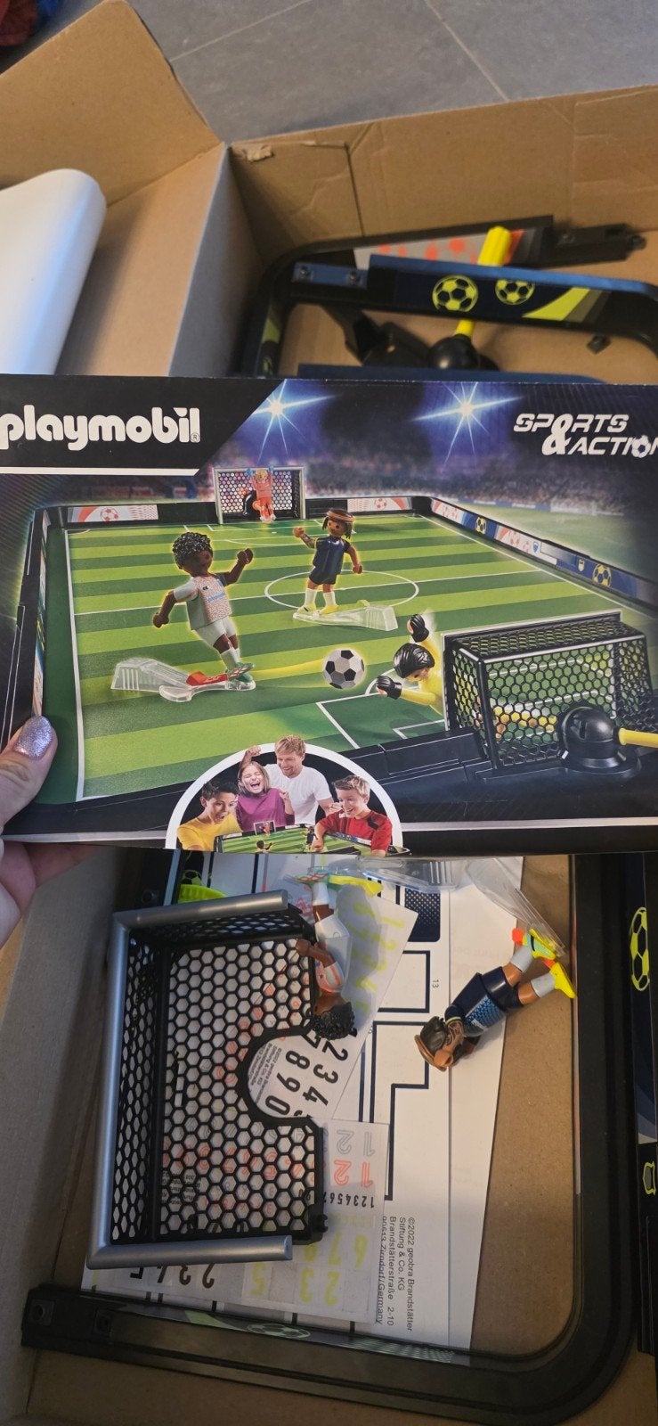 Playmobil Voetbal Veld - Sports & Action, Ophalen of Verzenden, Zo goed als nieuw