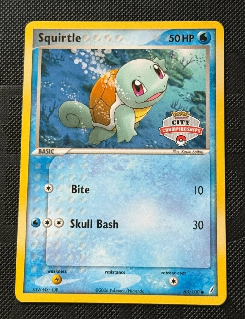 pokemon promo squirtle city championships, Ophalen of Verzenden, Zo goed als nieuw, Losse kaart