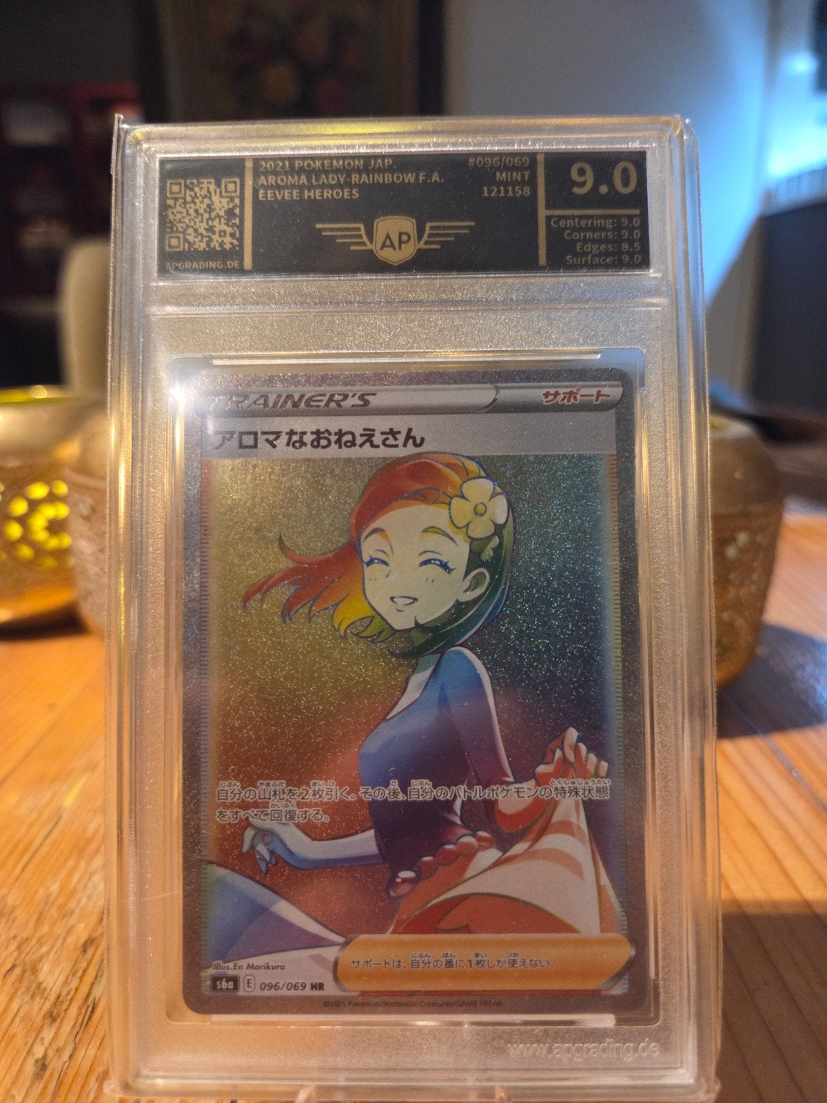 Pokémon Aroma Lady Rainbow F.A. Eevee Heroes AP 9.0, Ophalen of Verzenden, Zo goed als nieuw, Losse kaart