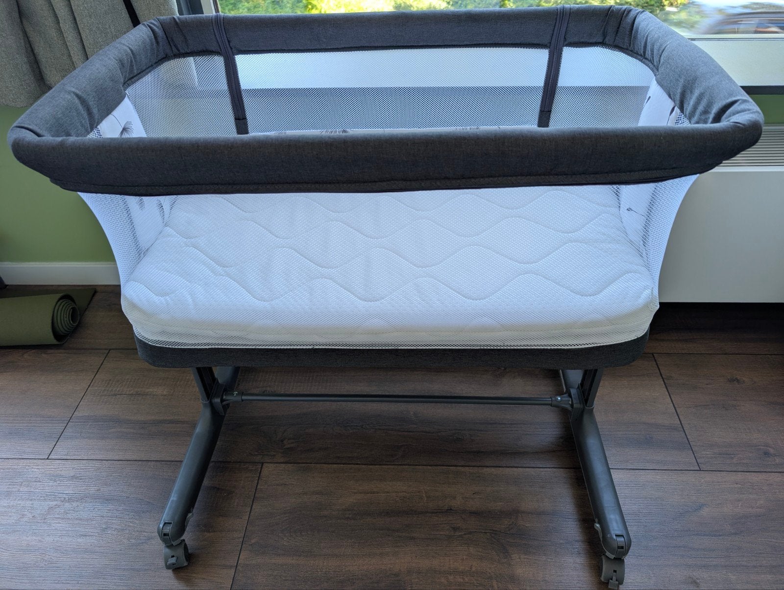 Lionelo Aurora co-sleeper bej met extra matras en beddengoed, Ophalen, Zo goed als nieuw, Wieg