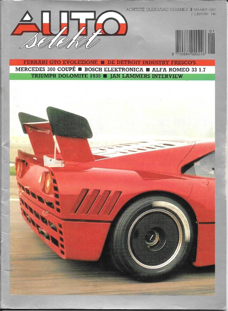 Magazine Auto selekt nr.3, maart 1987, Ophalen of Verzenden, Nieuw, Algemeen