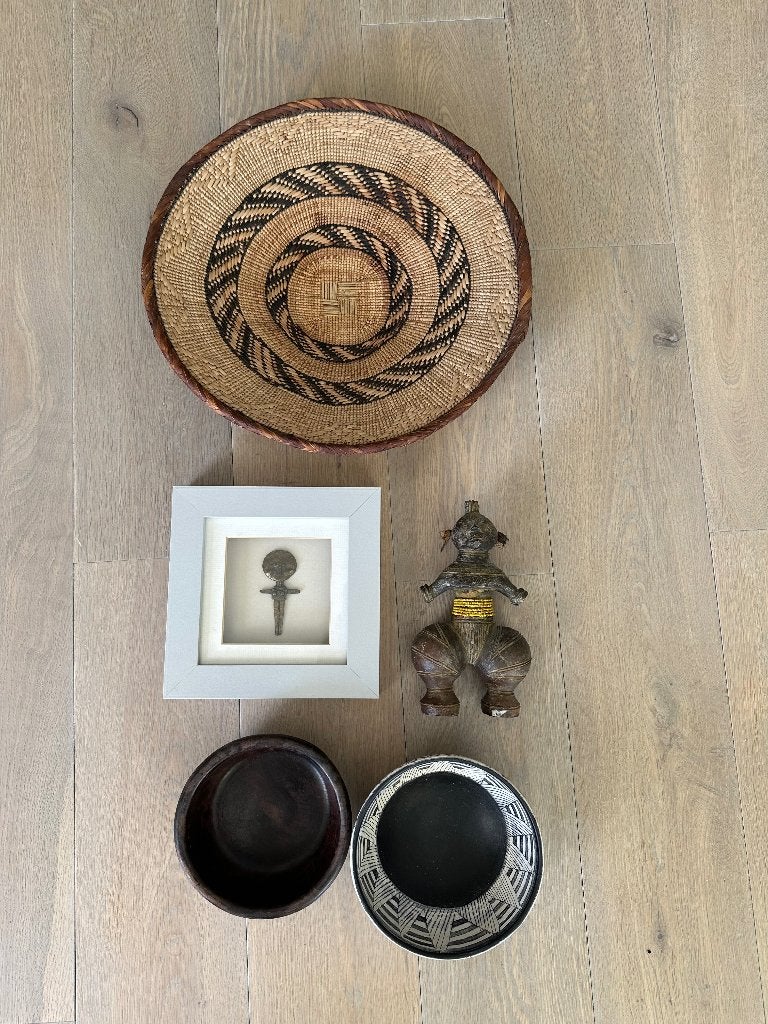 Afrikaanse schaaltjes en decor, Ophalen, Porselein of Keramiek, Schaal, Rond