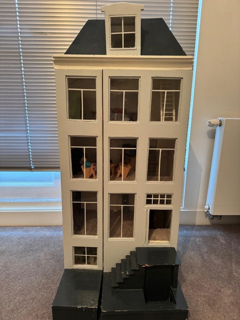Poppenhuis grachtenpand, Ophalen, Gebruikt, Poppenhuis