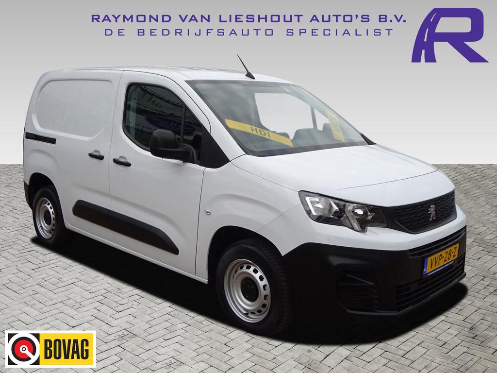 Peugeot Partner 1.5 BlueHDi 100 S&S L1 AIRCO SCHUIFDEUR CRUI, Voorwielaandrijving, Stof, Gebruikt, Wit