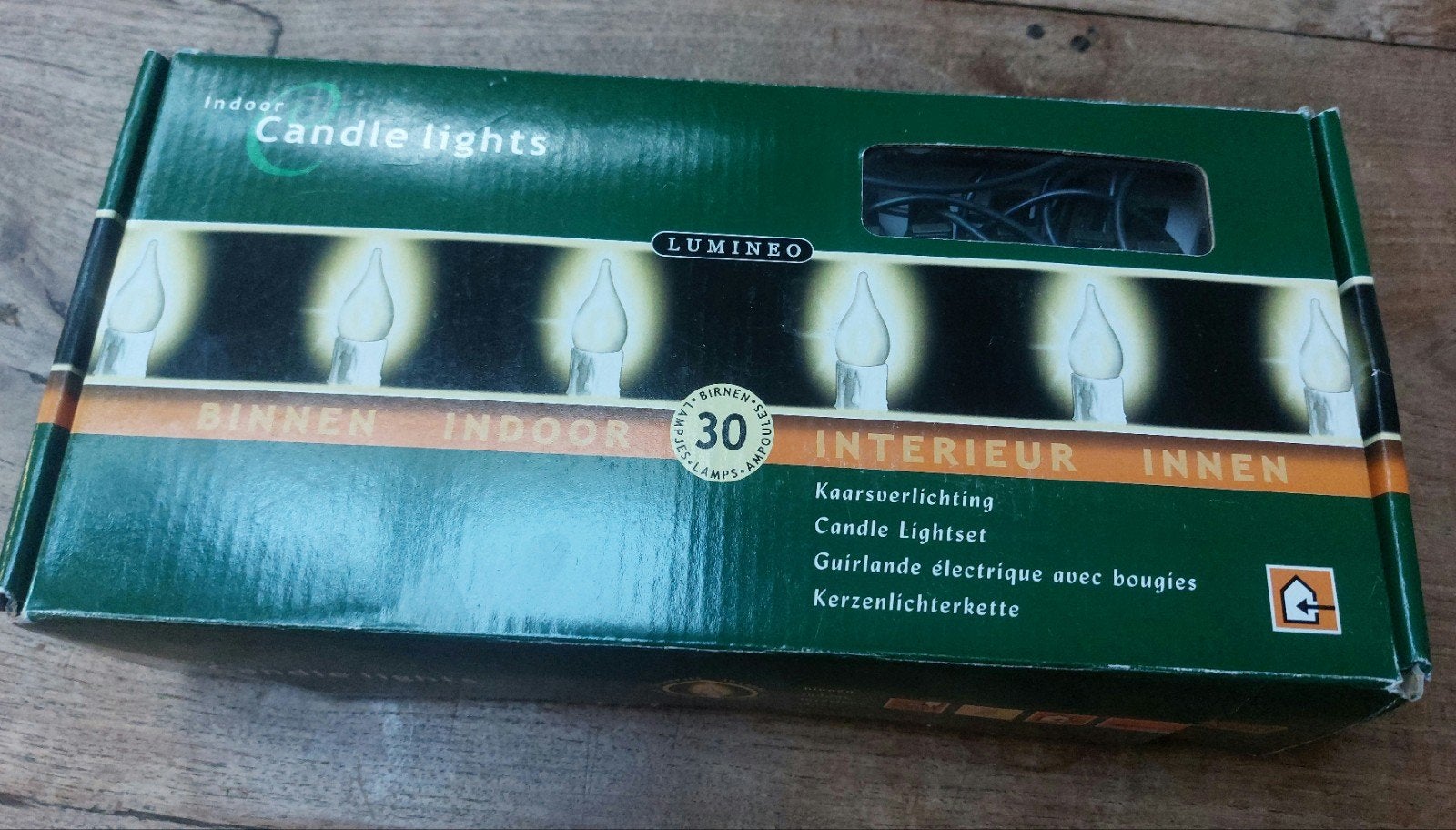 Nostalgische Lumineo Kaarsverlichting – 30 Lampjes, Gebruikt, ., Ophalen of Verzenden, .