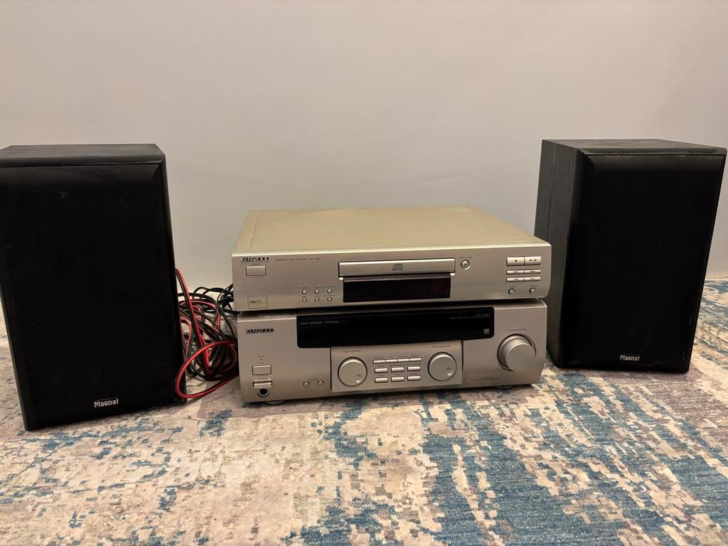 Kenwood radio cassette speler met Magnat boxen, Overige merken, Gebruikt, Cd-speler, Losse componenten