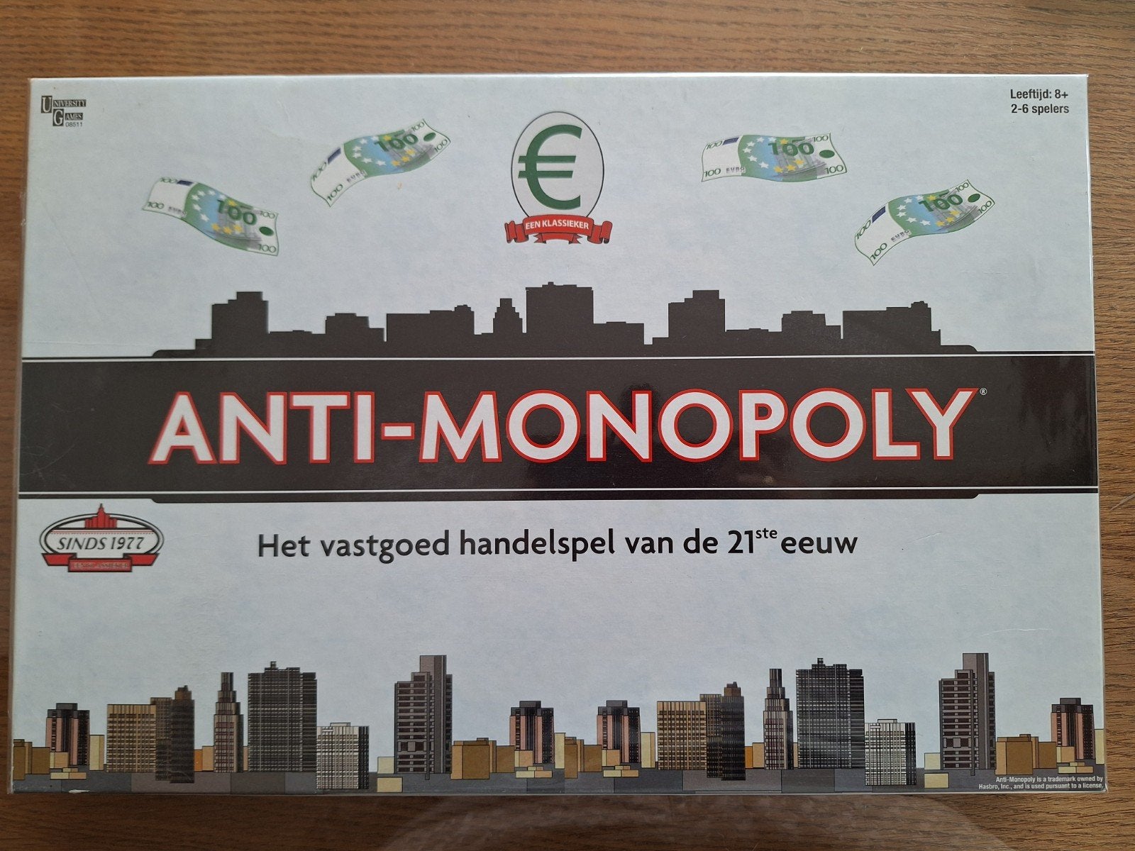 Anti-Monopoly bordspel - Het vastgoed handelsspel, Hobby en Vrije tijd, Een of twee spelers, Ophalen of Verzenden, Gebruikt, Identity Games