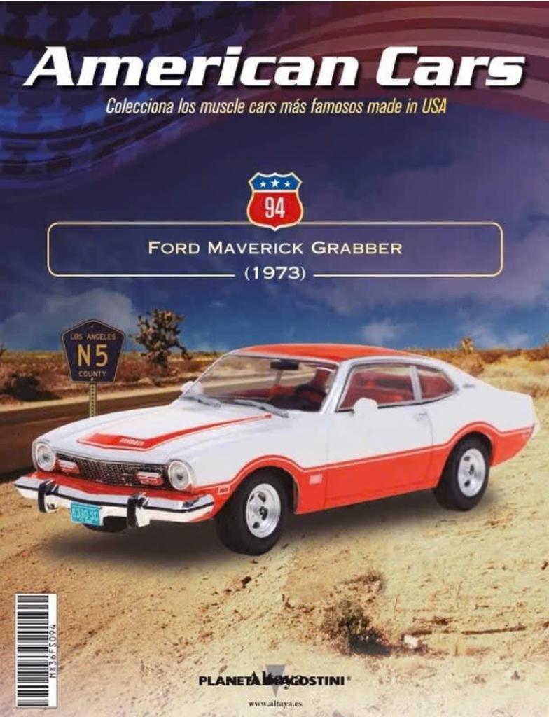 Ford Maverick Grabber 1973 1/43 ALTAYA American cars # 94, Hobby en Vrije tijd, Modelauto's | 1:43, Verzenden, Nieuw, Auto, Overige merken