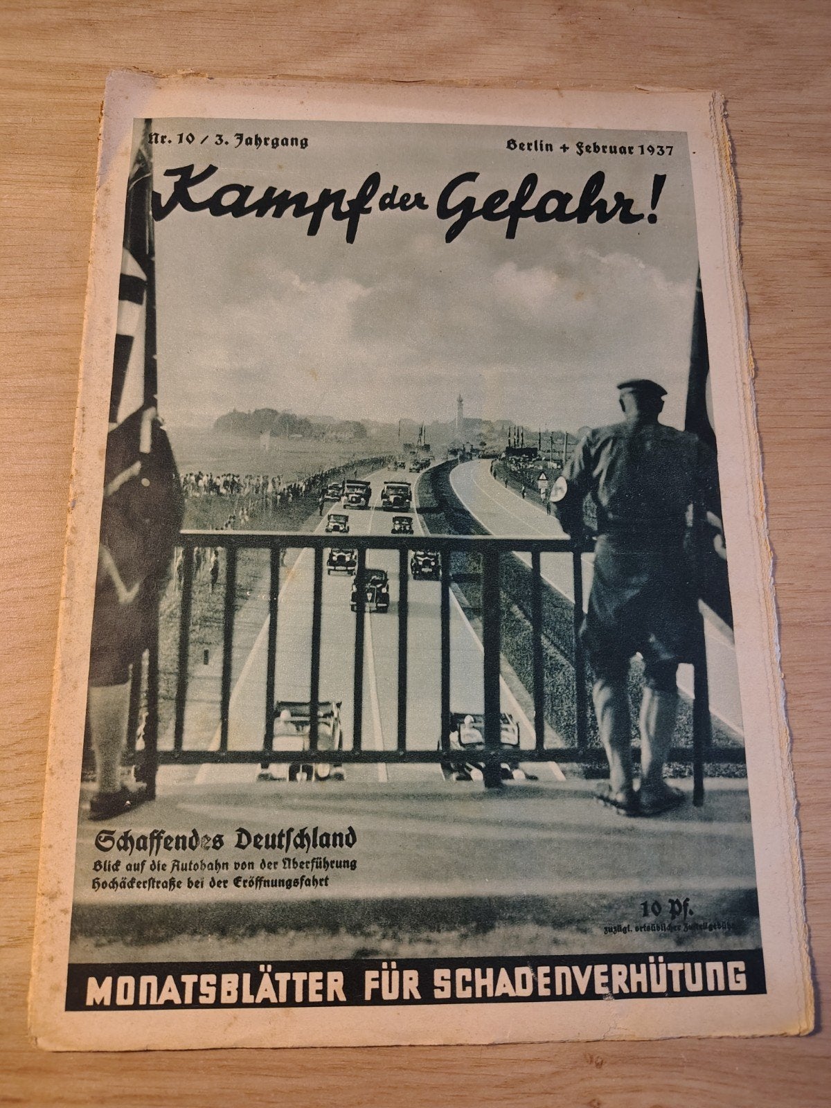 Kampf der Gefahr! 1937 Nr. 10, Ophalen of Verzenden, Duitsland, Boek of Tijdschrift