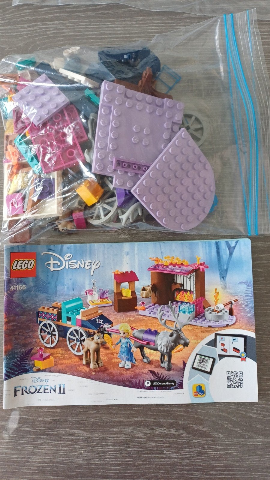 LEGO Disney Frozen II 41166 Elsa's Avontuur met de Koets, Ophalen of Verzenden, Zo goed als nieuw