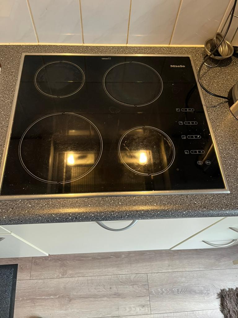 Miele Keramische Kookplaat - Gebruikt, Ophalen, Gebruikt, 4 kookzones, Inbouw