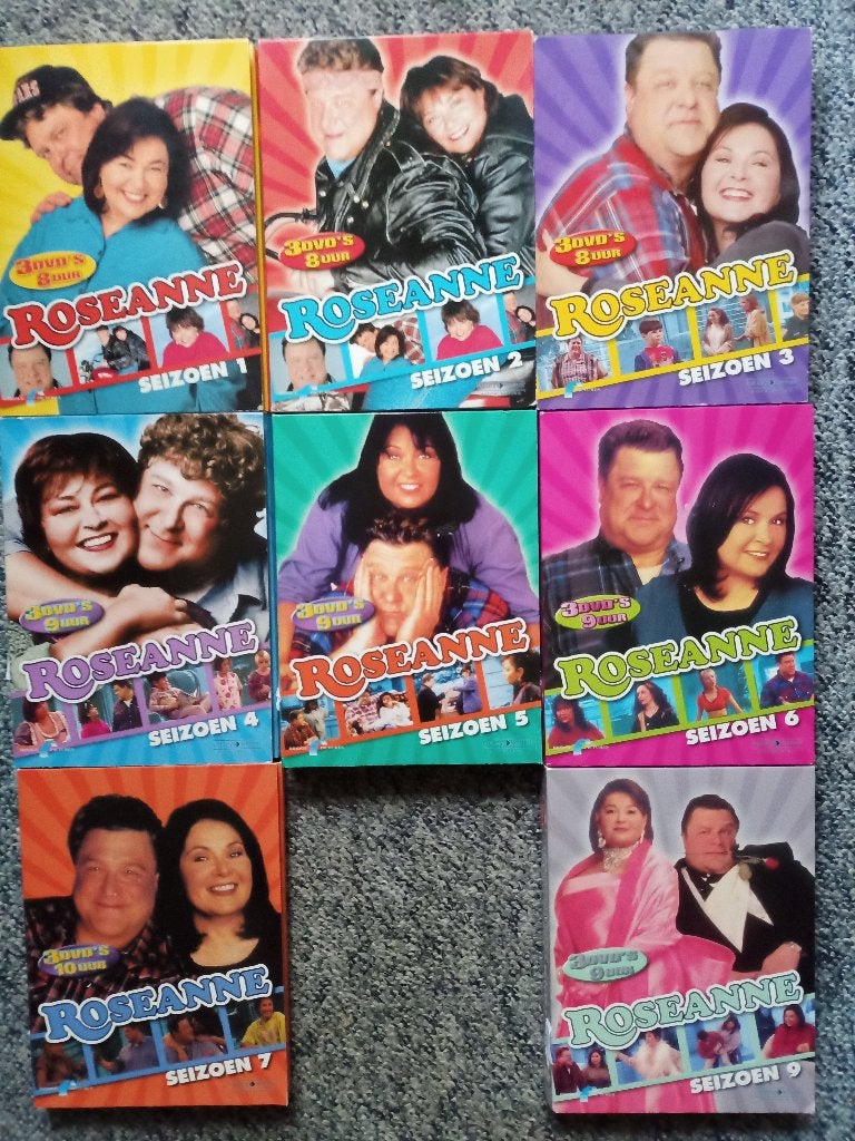Roseanne Seizoen 1-9 excl. 8 (DVD Boxset) -Komedie - Rosanna, Engels, Alle leeftijden, Nederlands, Ophalen of Verzenden