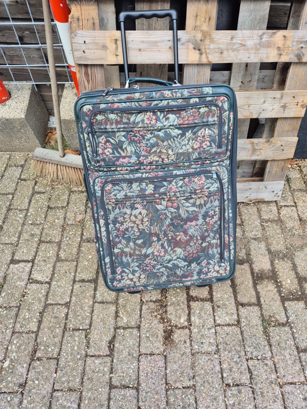Vintage Koffer met Bloemenprint - 54x80x30 cm, Ophalen, 30 cm of meer, Gebruikt, Overige kleuren