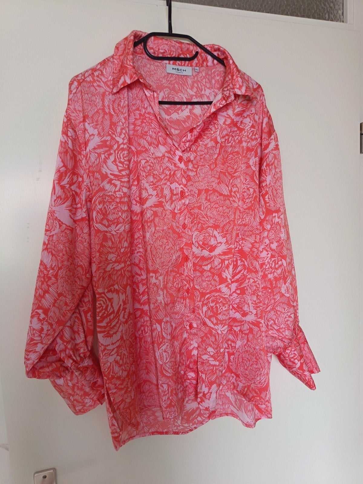 MSCH Copenhagen Blouse met print - Maat M/L, Maat 38/40 (M), Ophalen of Verzenden, Zo goed als nieuw, MSCH Copenhagen