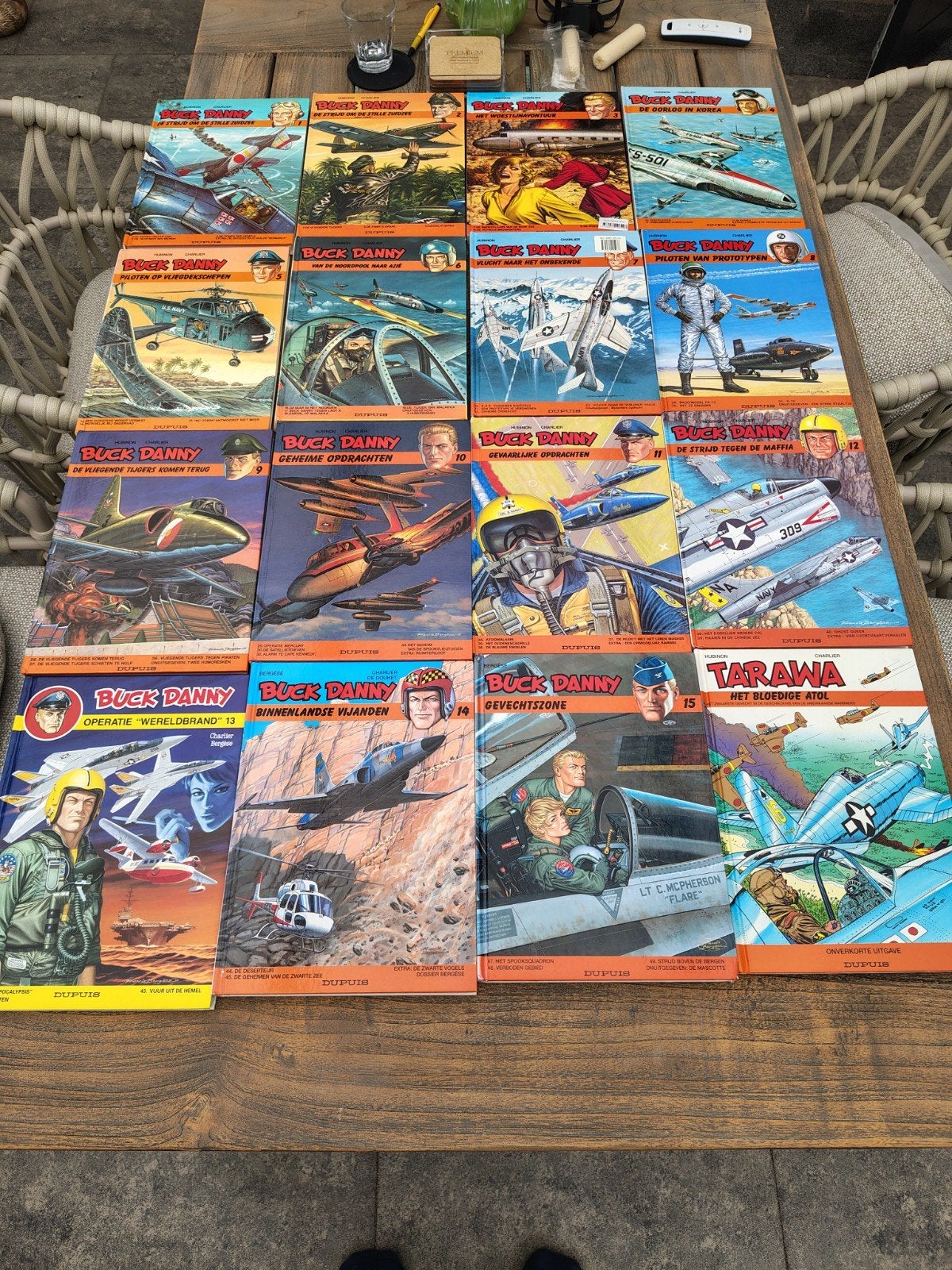Buck Danny - Complete reeks (15 delen) - Hardcover, Complete serie of reeks, Ophalen, Zo goed als nieuw, Jean-Michel Charlier, Victor Hubinon