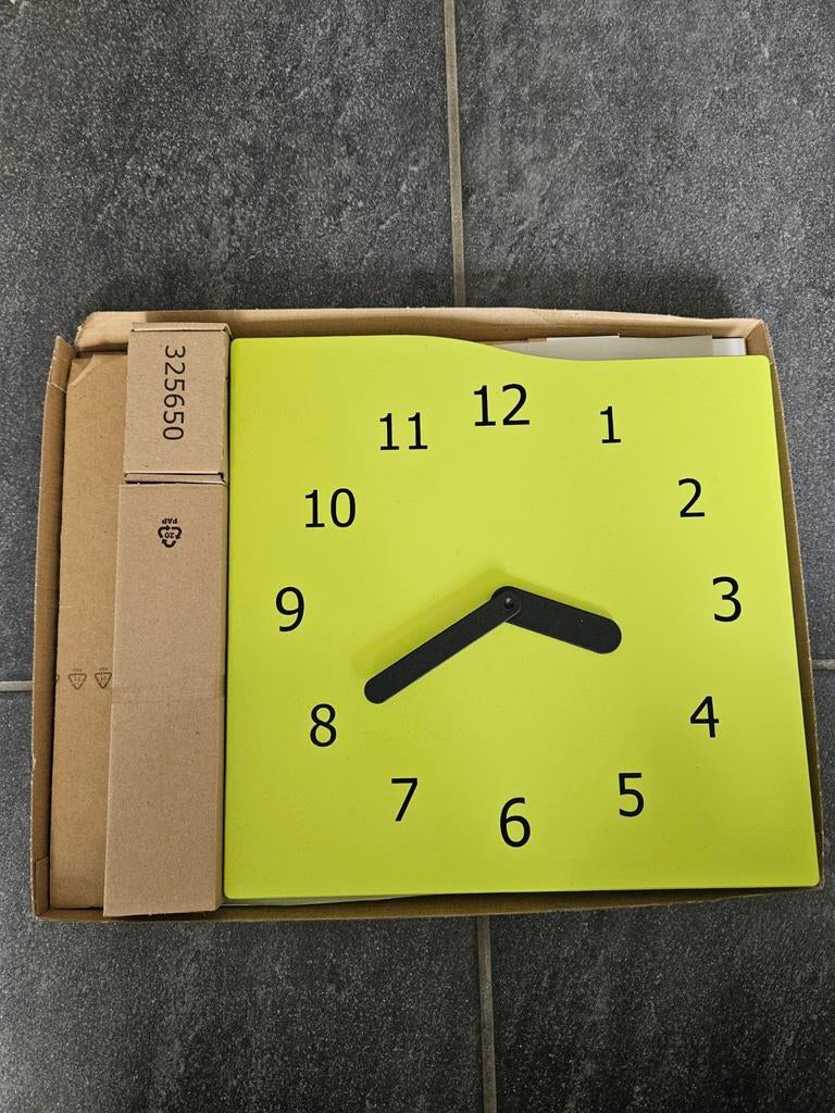 Klok inzet voor Kallax kast Ikea, Ophalen, Gebruikt, Klok