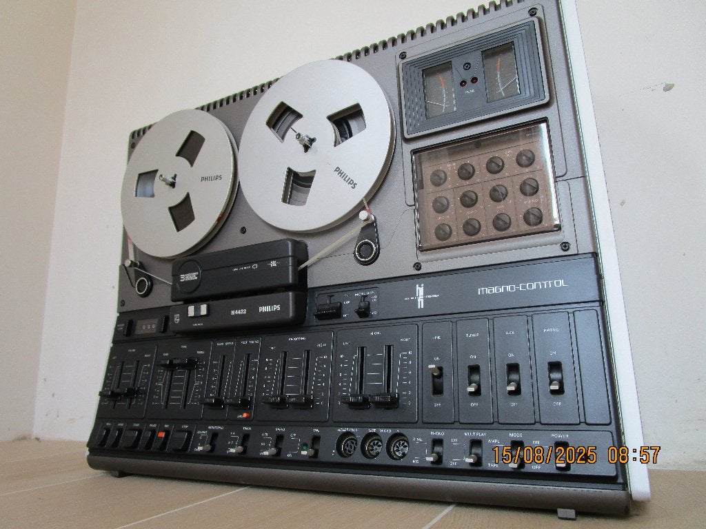 Schitterende Philips N4422 met ingebouwde luidsprekers, Ophalen, Bandrecorder, Met banden