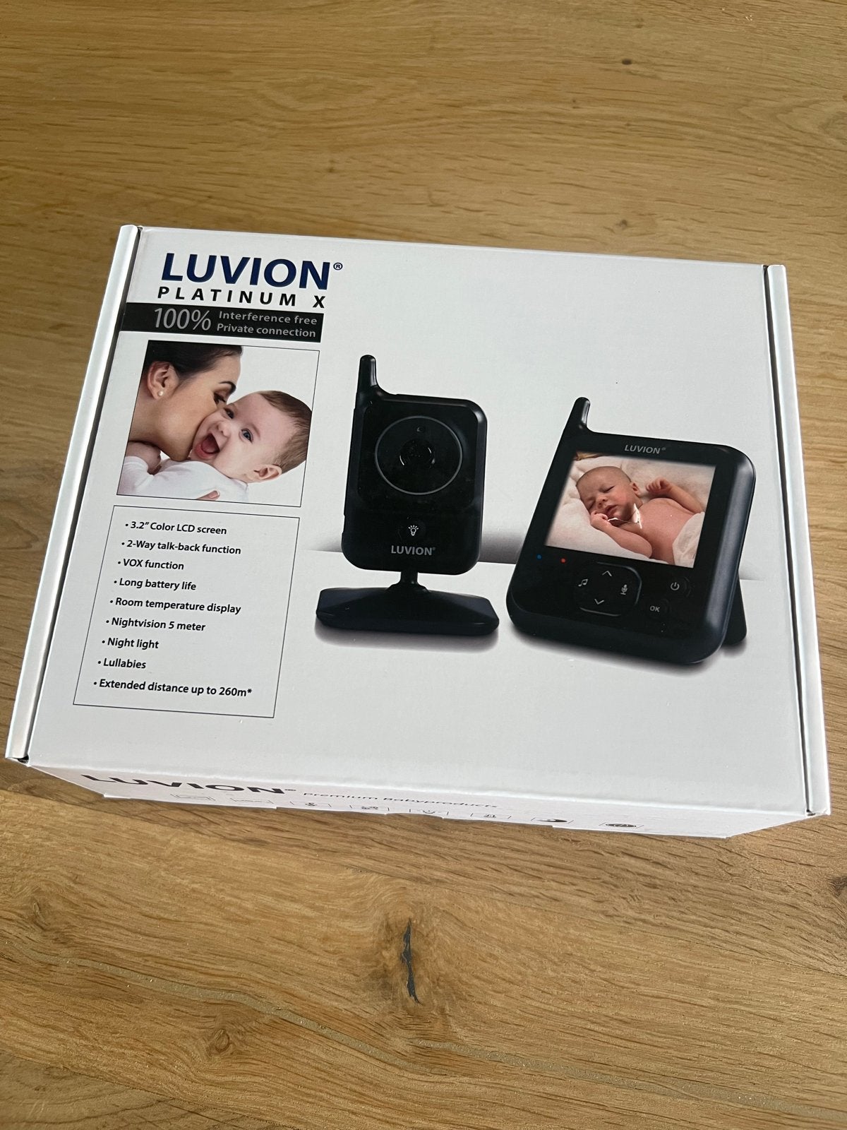 Luvion Platinum X Babyfoon met Camera en Terugspreekfunctie, Ophalen of Verzenden, Nieuw, 250 meter of meer, Camera