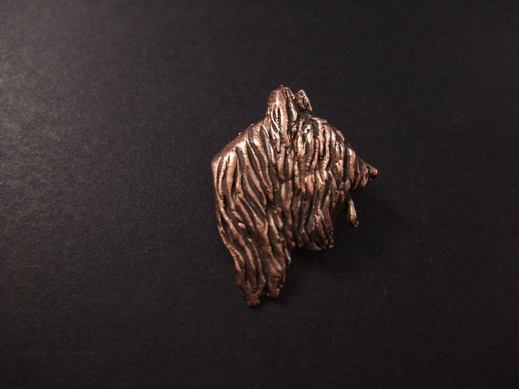 Briard Frans hondenras koperkleurige pin, Ophalen of Verzenden, Gebruikt, Overige onderwerpen