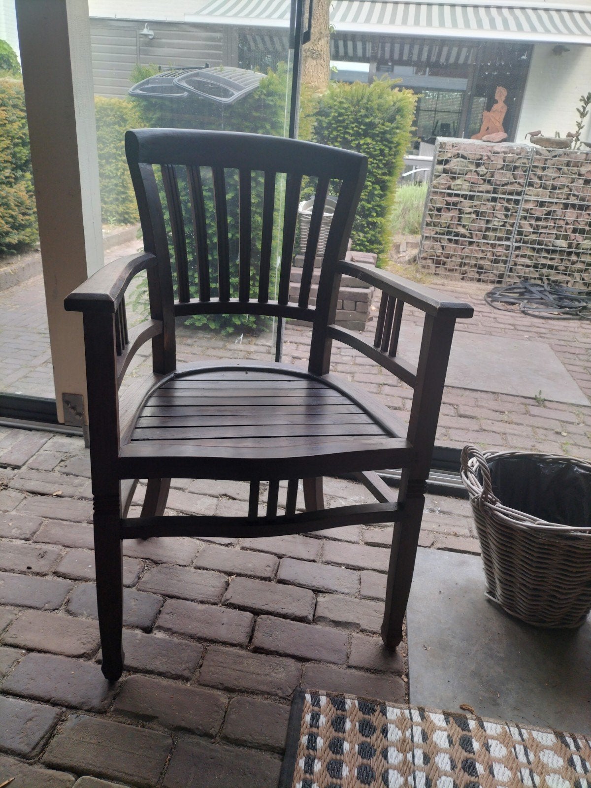 2 stuks koloniale stoelen, Ophalen, Gebruikt, Bruin, Koloniaal