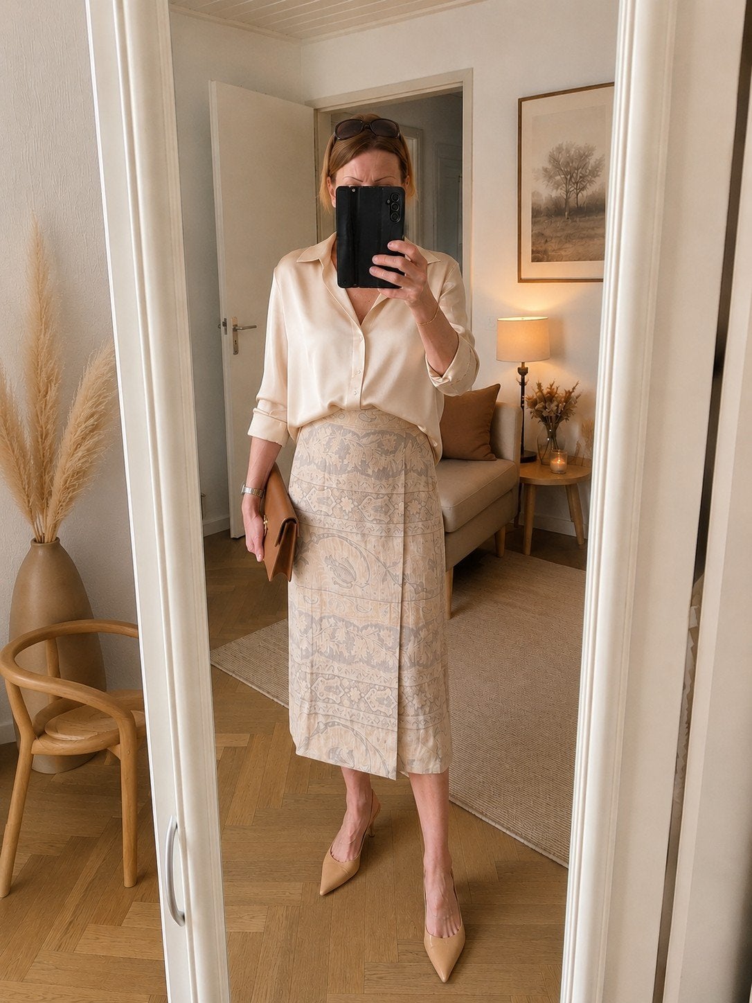 Max Mara Italy linnen wol overslagrok beige taupe maat 36, Beige, Ophalen of Verzenden, Zo goed als nieuw, Maat 36 (S)