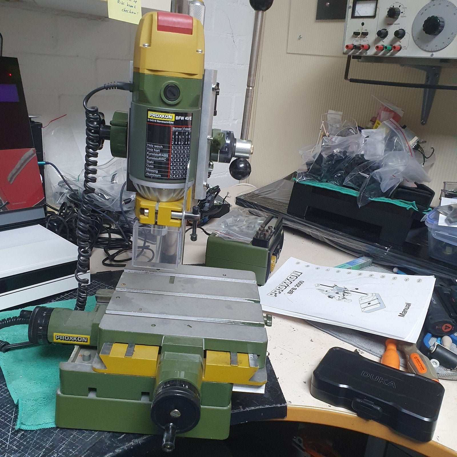Proxxon BF 2000 Boor- en Freesmachine met BFW 40/E, Ophalen, Zo goed als nieuw