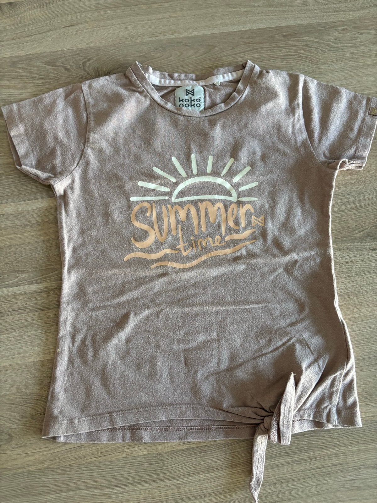 Koko Noko T-shirt "Summertime" maat 134/9YRS, Ophalen of Verzenden, Gebruikt, Meisje, Shirt of Longsleeve