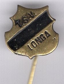 T.S.V. Longa koper voetbal club speldje ( Z_036a), Ophalen of Verzenden, Zo goed als nieuw, Sport, Speldje of Pin
