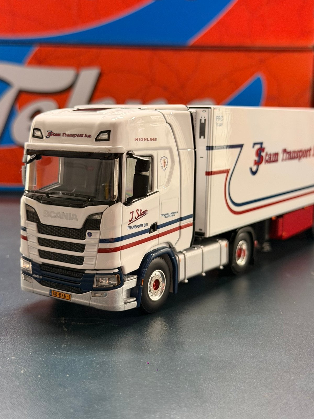 Tekno Scania S450 J. Stam Transport, Ophalen of Verzenden, Nieuw, Bus of Vrachtwagen, Wsi