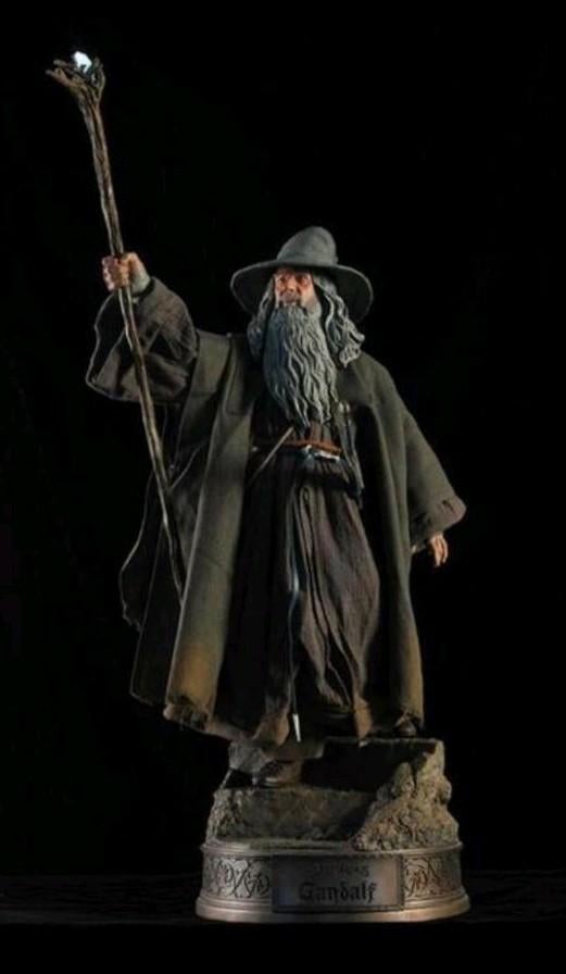 Gandalf the Grey Premium Format 1:4 statue Sideshow LOTR, Verzamelen, Lord of the Rings, Ophalen, Beeldje of Buste