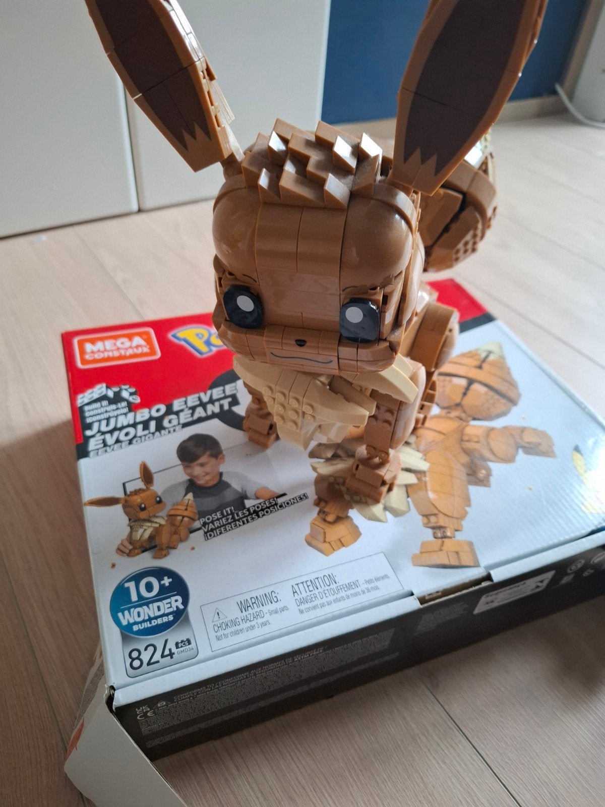 Mega Construx Pokémon Jumbo Eevee Bouwset, Ophalen of Verzenden, Zo goed als nieuw, Megabloks