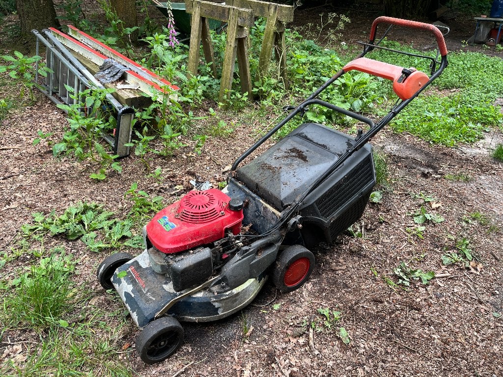 Honda Castelgarden benzinegrasmaaier met aandrijving, Ophalen, Cirkelmaaier, Gebruikt, Honda.