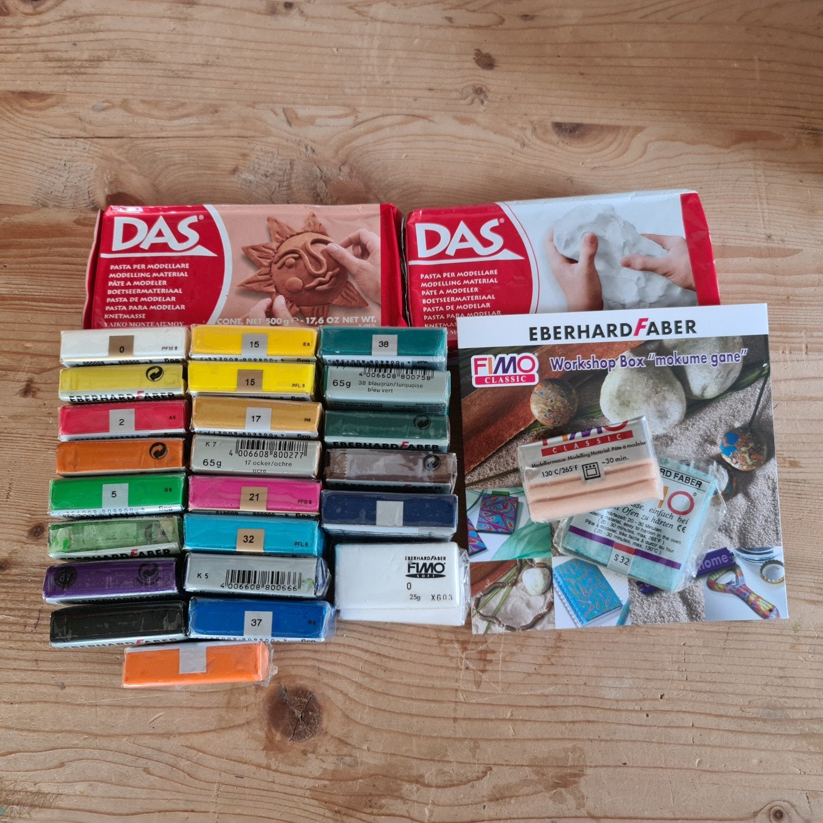 Partij Fimo en Das modelleerklei, Hobby en Vrije tijd, Gebruikt, Meerkleurig, Ophalen of Verzenden, Overige materialen