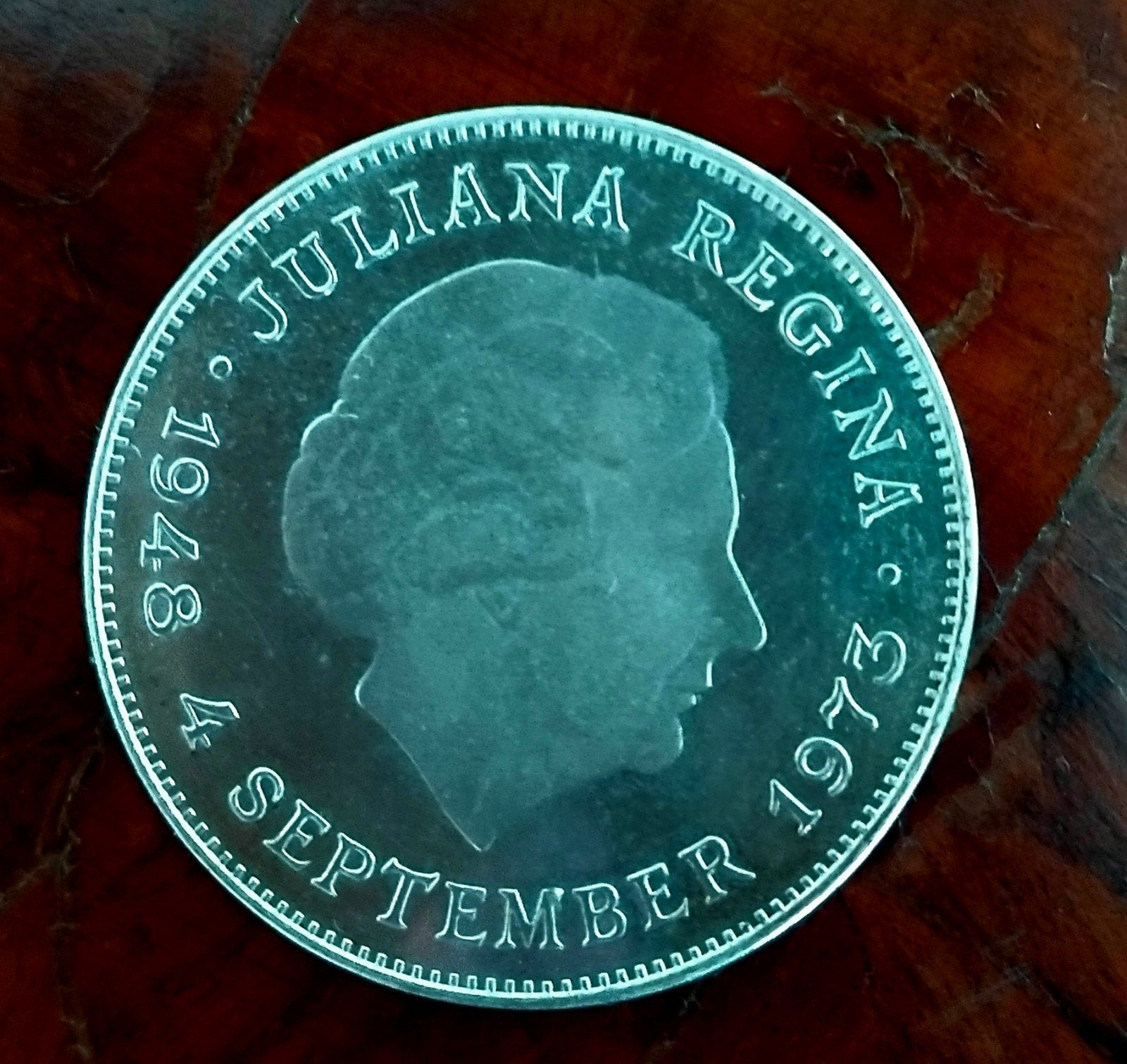 zeer mooi Juliana 10 gld 1948 1973, Ophalen, Koningin Juliana