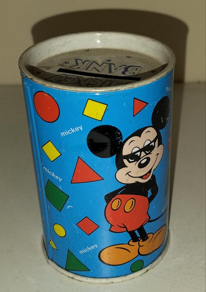 Vintage Mickey Mouse spaarpot - Disney verzamelobject, Verzamelen, Spaarpotten, Ophalen of Verzenden