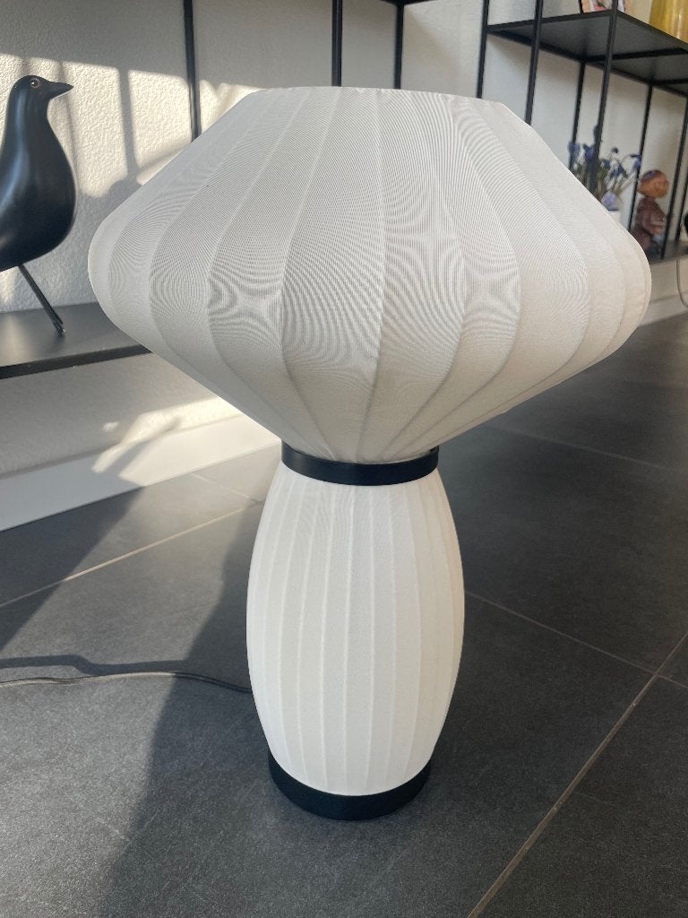 Japandi lamp, Gebruikt, 55 cm, Ophalen of Verzenden, Metaal