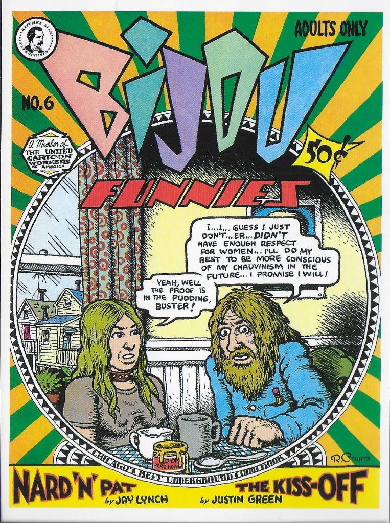 BIJOU FUNNIES Robert Crumb comic cover postcard Pomegranate, Verzamelen, Ophalen of Verzenden, 1980 tot heden, Ongelopen, Cultuur en Media