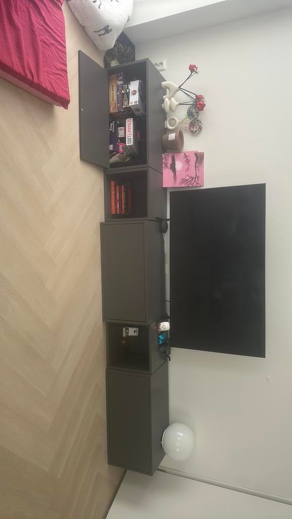 IKEA EKET kast set (5 stuks) donkergrijs, Ophalen, Zo goed als nieuw, Minder dan 150 cm, Minder dan 100 cm