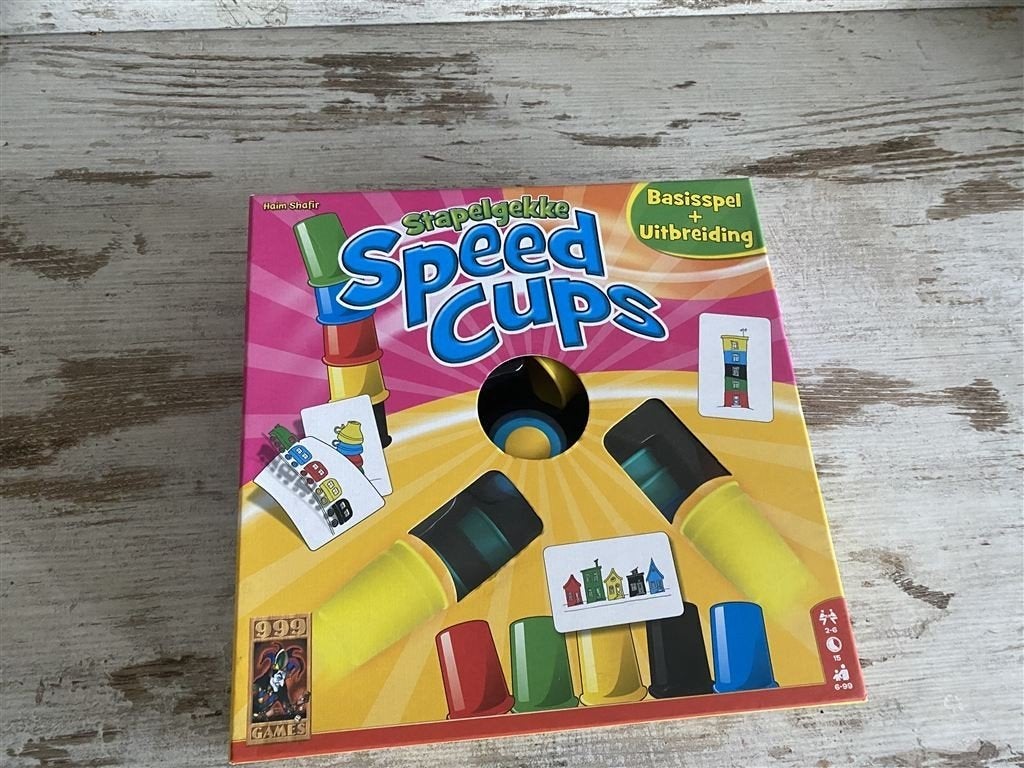 Speed cups stapel gekke vierkante doos [s986], Verzenden, Zo goed als nieuw