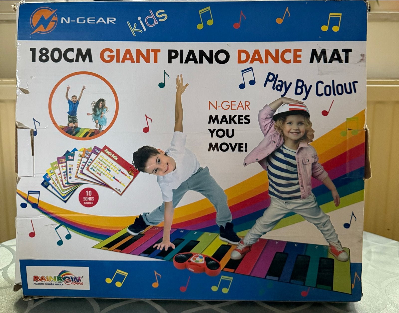 N-GEAR Kids 180cm Giant Piano Dance Mat, Ophalen, Zo goed als nieuw, Overige typen, Met geluid