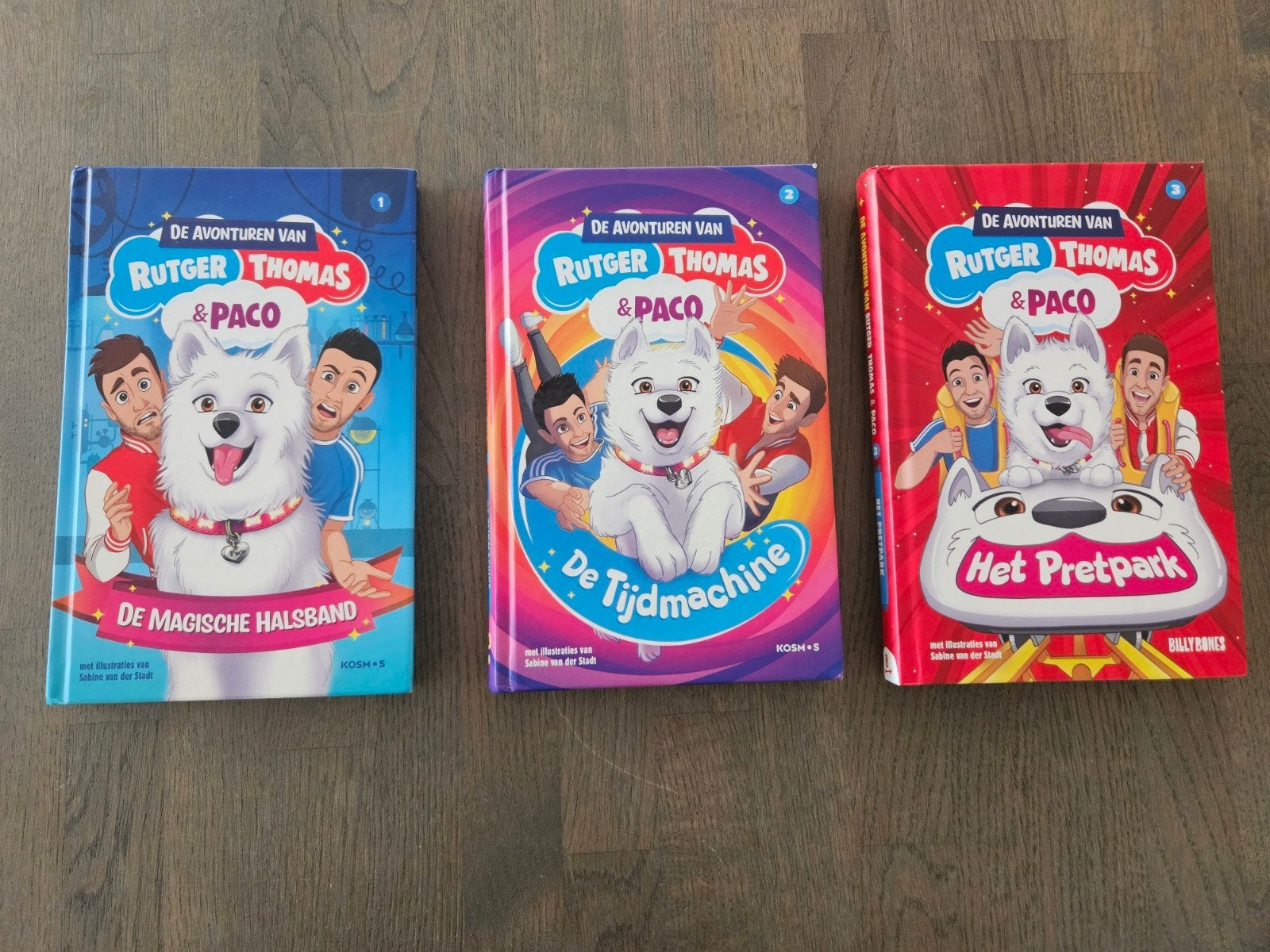 3 x Rutger Thomas en Paco boek + knuffel Paco, Boeken, Ophalen of Verzenden
