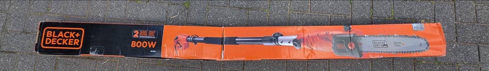 Black+Decker 800W Telescopische Kettingzaag - Nieuw in Doos, Tuin en Terras, Ophalen, Nieuw, 20 t/m 29 mm, Telescopisch