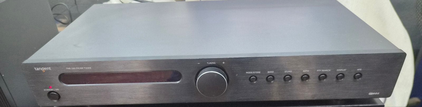 Tangent TNR-200 FM/AM Tuner - Zwart, Ophalen of Verzenden, Gebruikt, Analoog