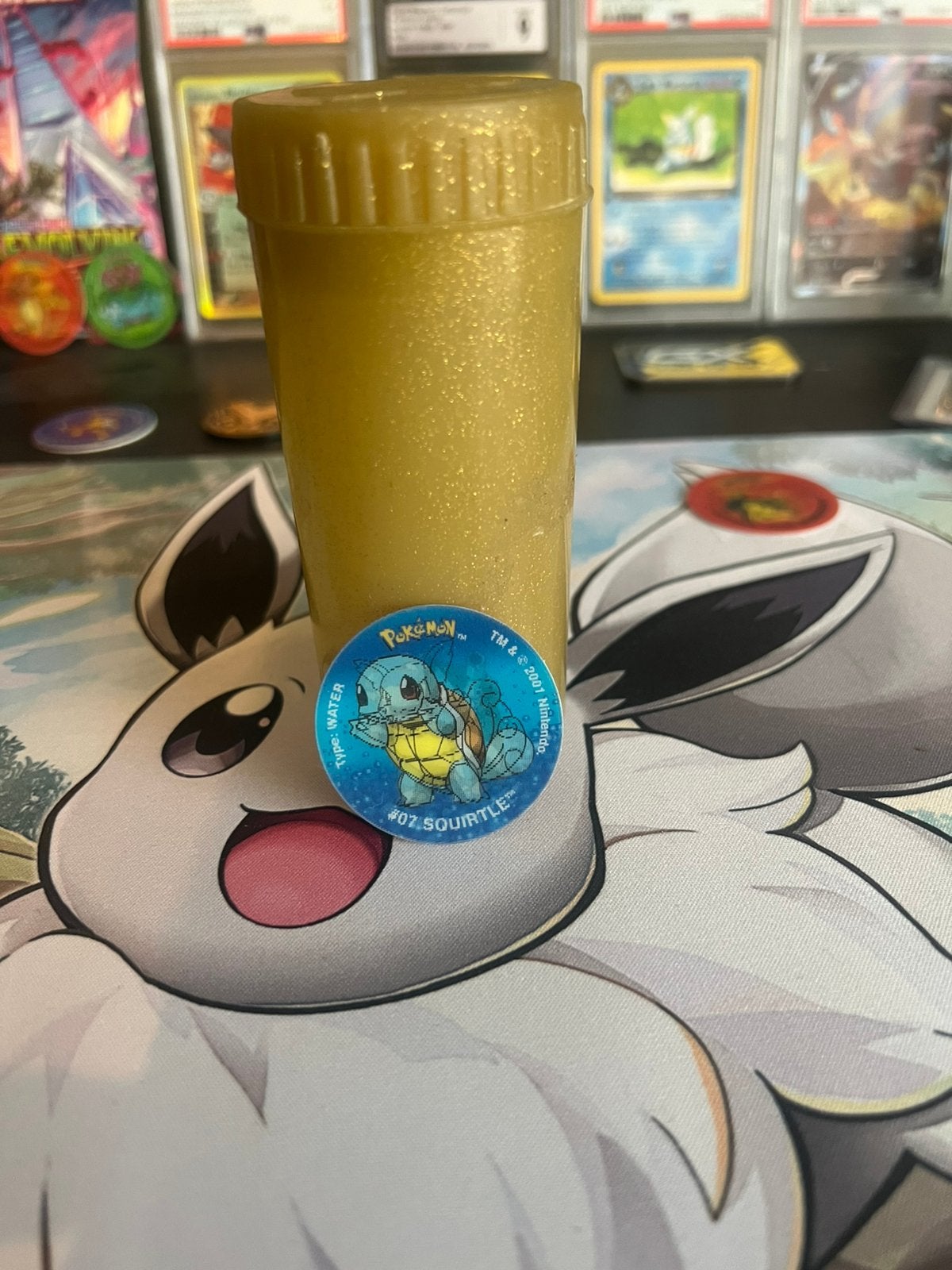 Blastoise flippo met originele bewaarbuisje, Ophalen of Verzenden, Losse flippo's