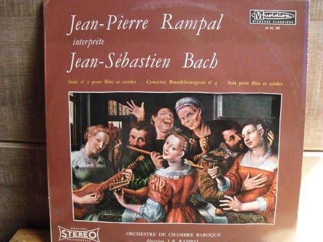 Jean-Sebastien Bach - Jean-Pierre Rampal LP, Complilatie, Gebruikt, Ophalen of Verzenden, 12 inch