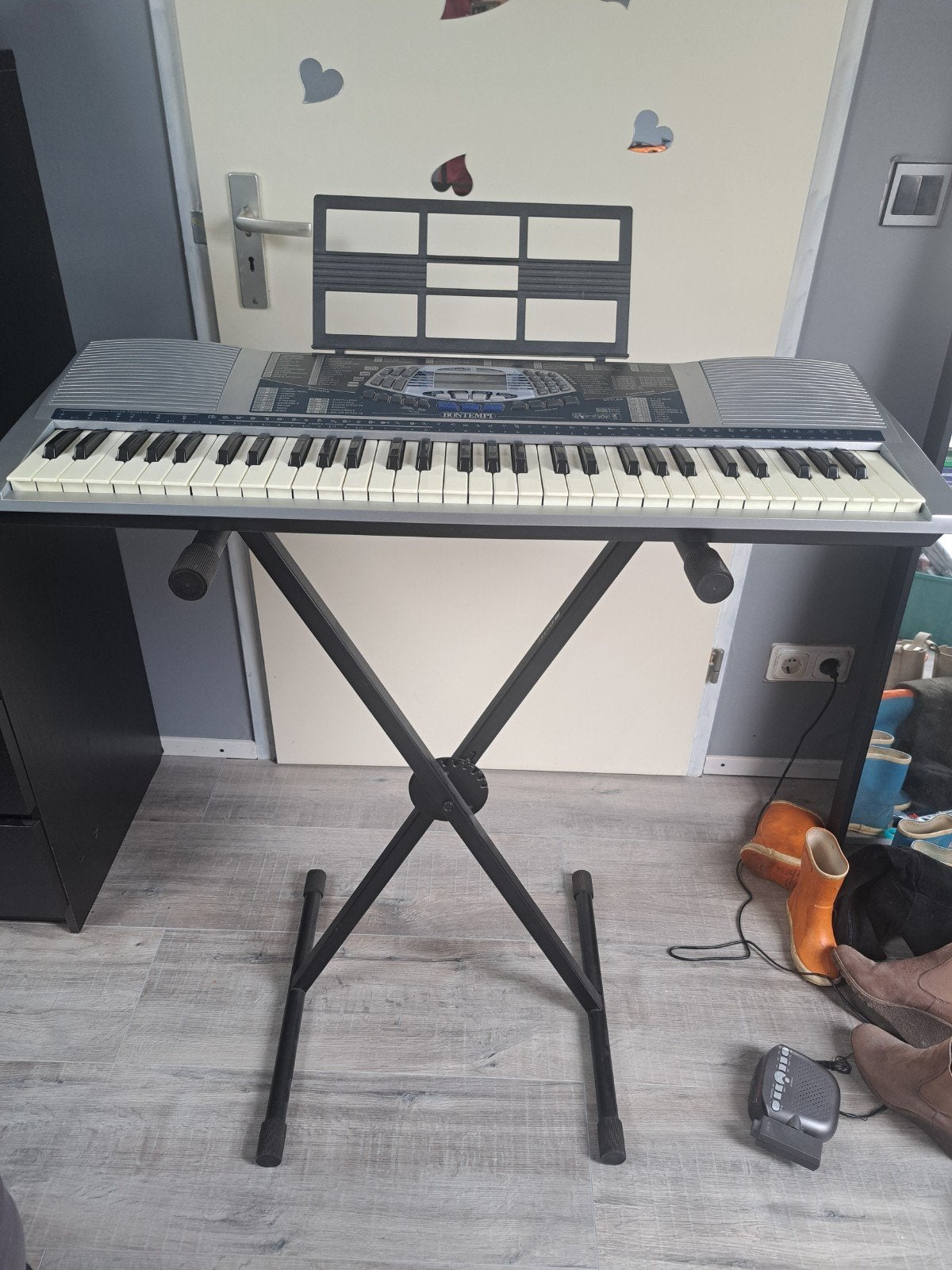 Bontempi PM 694 keyboard met standaard en accessoires, Met standaard, Ophalen, Overige merken, 61 toetsen