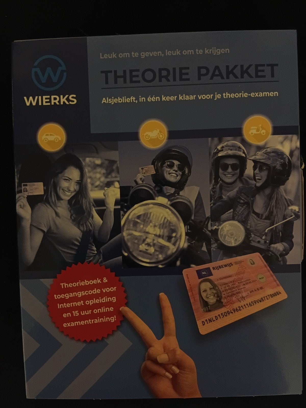 als nieuw Theoriepakket van rijschool Wierks auto rijbewijs, Ophalen, Alpha, Zo goed als nieuw