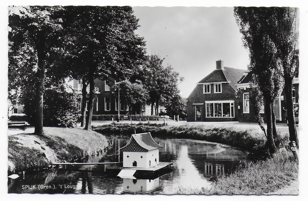 Spijk 't Loug -- oude ongelopen ansichtkaart B7527, Ophalen of Verzenden, 1960 tot 1980, Ongelopen